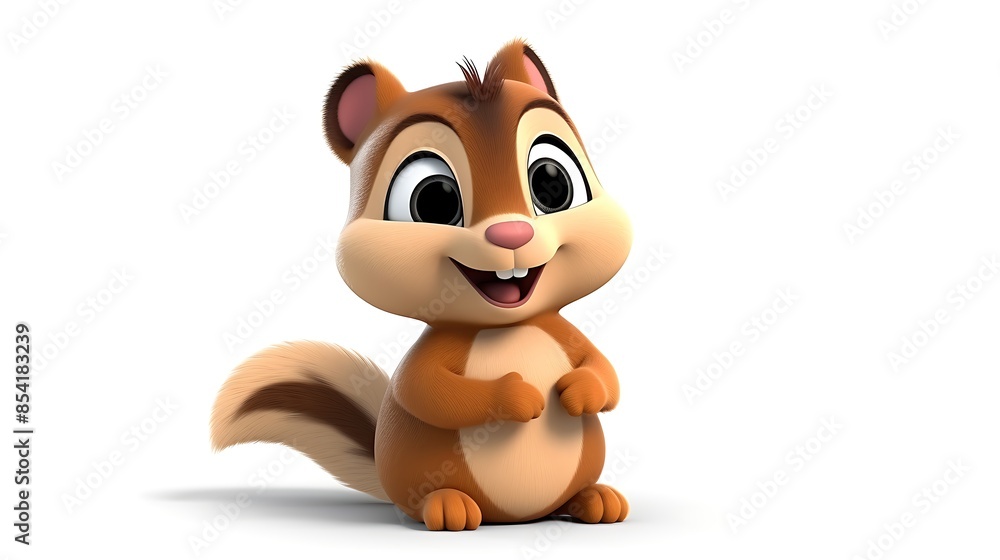 This adorable squirrel is the perfect addition to any children's book or animation. This adorable squirrel is the perfect addition to any children's book or animation.