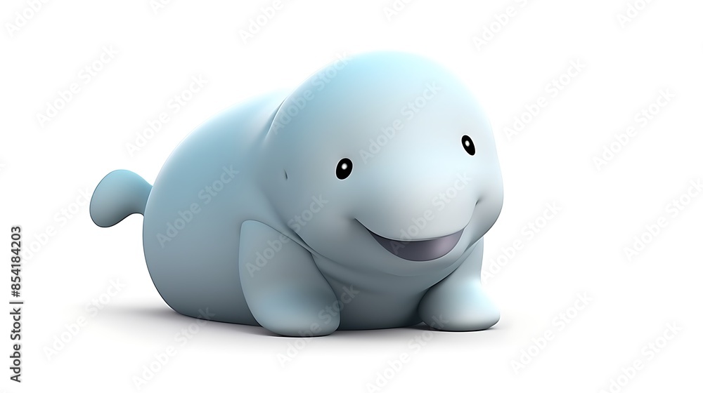 Cute and cuddly, this cartoon manatee is sure to bring a smile to your face. Cute and cuddly, this cartoon manatee is sure to bring a smile to your face.