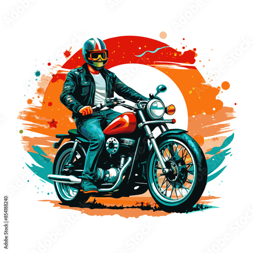 motocross rider on the motorcycle
