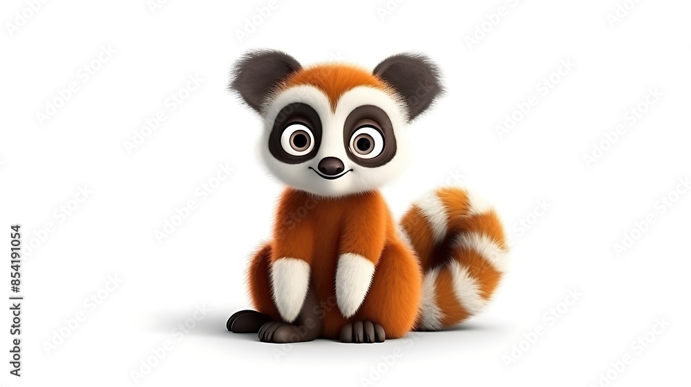 Obraz premium Cute and cuddly, this red panda is sure to put a smile on your face.