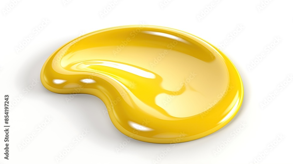Yellow liquid. 3d illustration isolated on white background. Yellow liquid. 3d illustration isolated on white background.