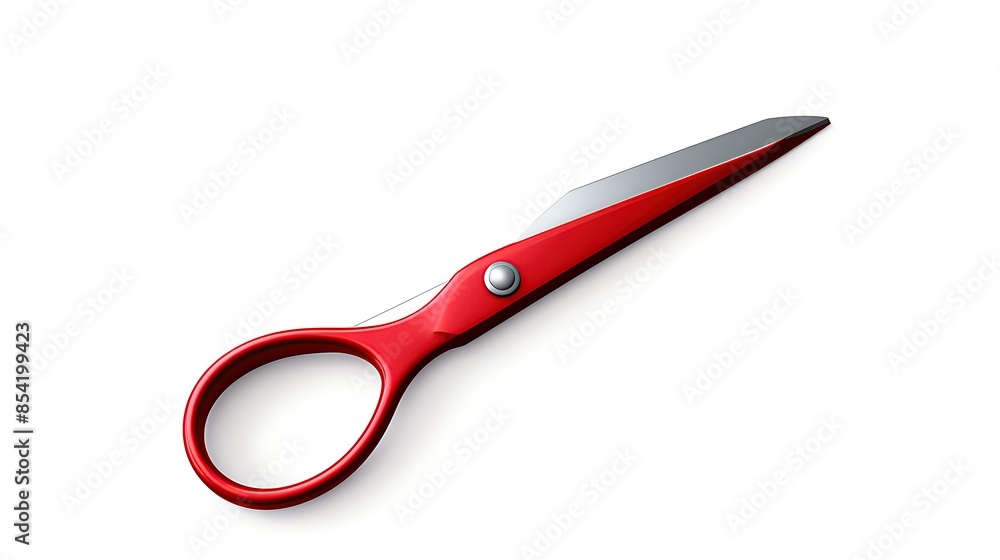 Red scissors isolated on white background. Red scissors isolated on white background.