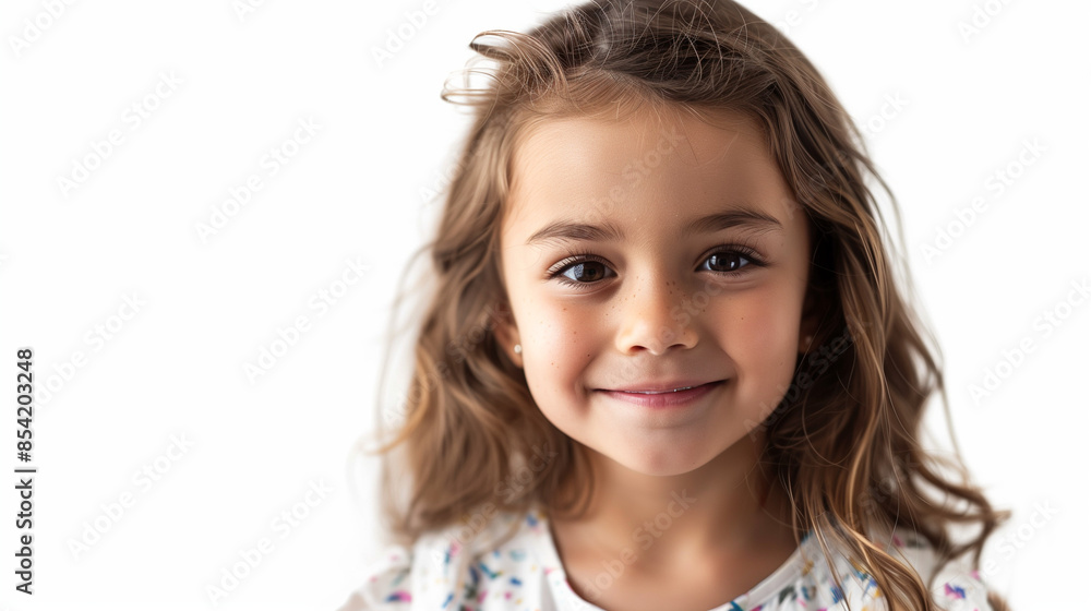 portrait of an italian female child girl smiling front view 4k realistic portrait of an italian female child girl smiling front view 4k realistic