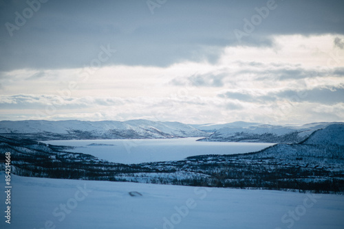 Wallpaper Mural snow covered mountains Torontodigital.ca