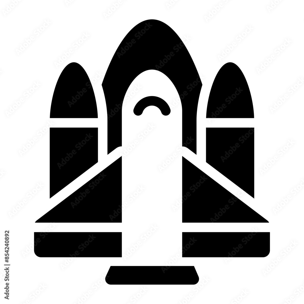 Fototapeta premium Spaceship icon