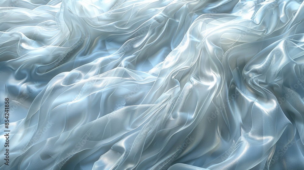 Obraz premium Illustrate a torn plastic wrap with a soft matte finish