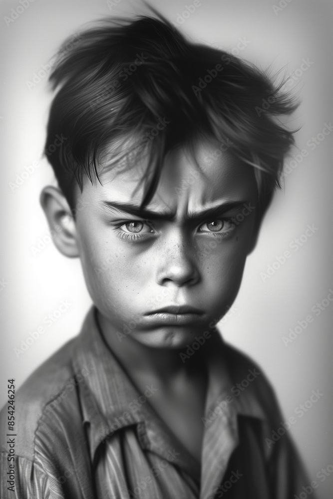 a young boy who appears to be very angry. His eyebrows are furrowed, his mouth is tight, and he has his hand against his ear. His facial expression clearly shows frustration or anger,
describe stress a young boy who appears to be very angry. His eyebrows are furrowed, his mouth is tight, and he has his hand against his ear. His facial expression clearly shows frustration or anger,
describe stress