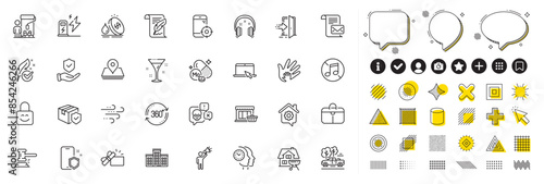 Set of Seo phone, Company and Mail letter line icons for web app. Design elements, Social media icons. Painter, Social responsibility, Brand ambassador icons. Vector