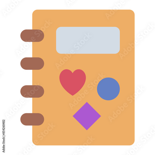 Scrapbook art book icon