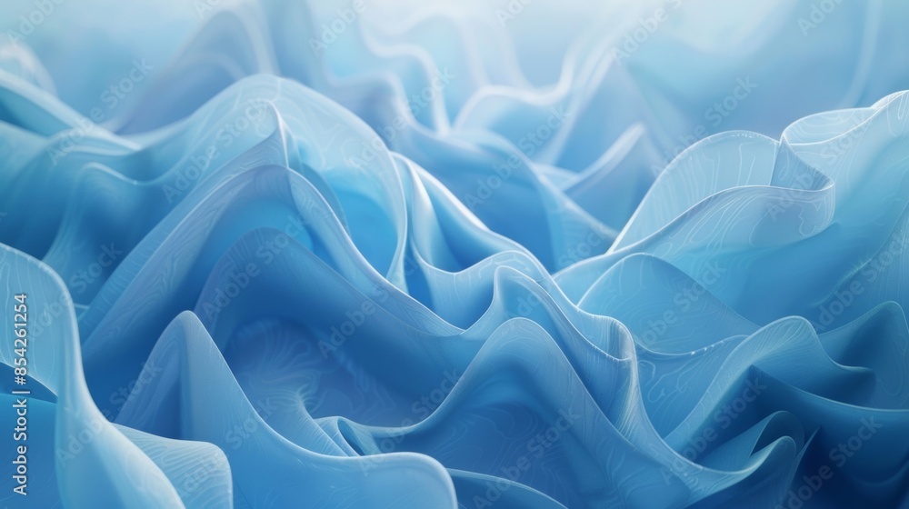 Obraz premium Soft curves and smooth gradients showcase the fluid movement and balance of the converging forces at high energies.