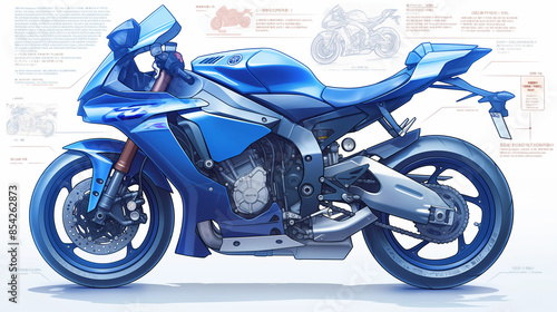 blue sport motorcycle side view clip art preview