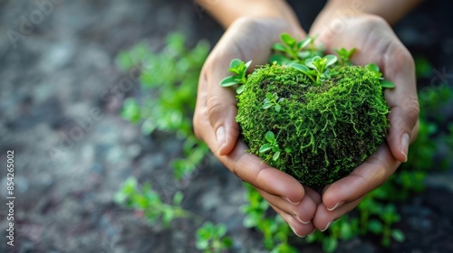 USA's Eco-friendly Heart: Holding the Green Planet in Your Hands