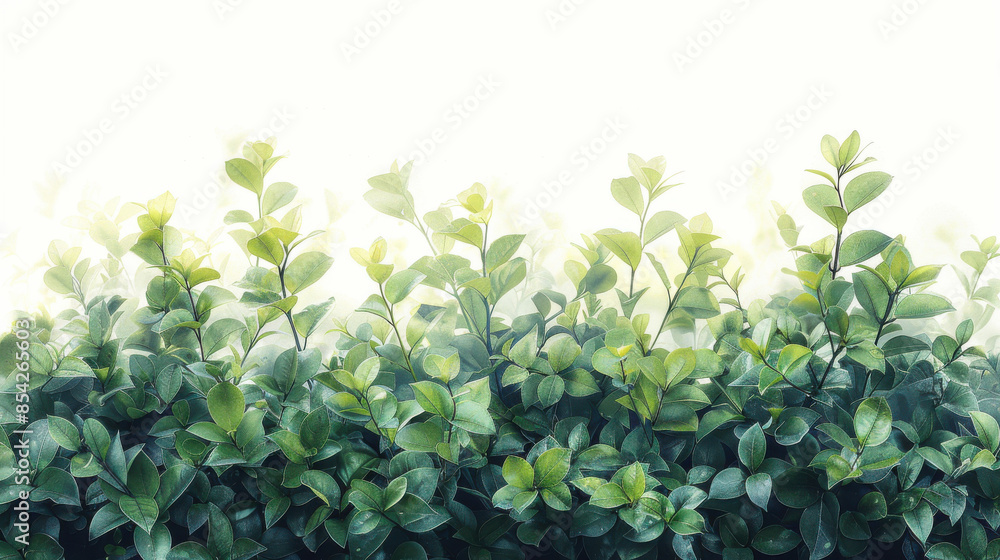custom made wallpaper toronto digitalGreen Leaves in Soft Light