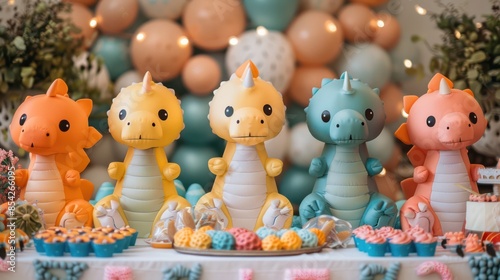 Dinosaur Birthday Party: AI-generated Theme for Boys and Girls, Inspired by Children's Party Ideas photo