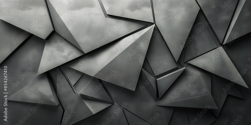 Abstract geometric metallic background. A dynamic collection of angular, metallic surfaces conjuring a sense of modernity and innovation. Ideal for technology, architecture, and creative projects. Abstract geometric metallic background. A dynamic collection of angular, metallic surfaces conjuring a sense of modernity and innovation. Ideal for technology, architecture, and creative projects.