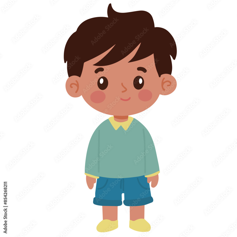 Cute little boy cartoon vector illustration Cute little boy cartoon vector illustration