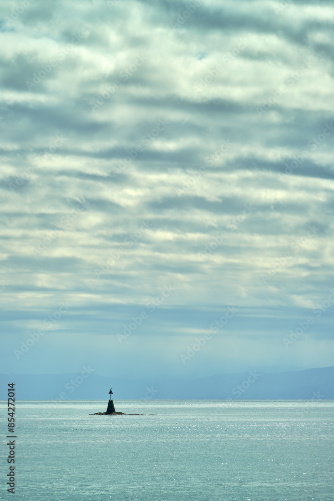 Oak Bay Salish Sea Marker. A navigation marker under a dramatic sky near Victoria. British Columbia, Canada.
Oak Bay Salish Sea Marker. A navigation marker under a dramatic sky near Victoria. British Columbia, Canada.