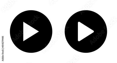 Free Download play Icon vector isolated on white background. Play button vector icon. Video icon vector - GFXLoad