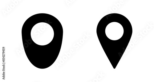 Pin icon vector isolated on white background. Location icon. Map pointer icon. Point. Locator. Address