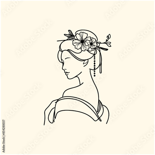 sexy japanese girl wearing kimono