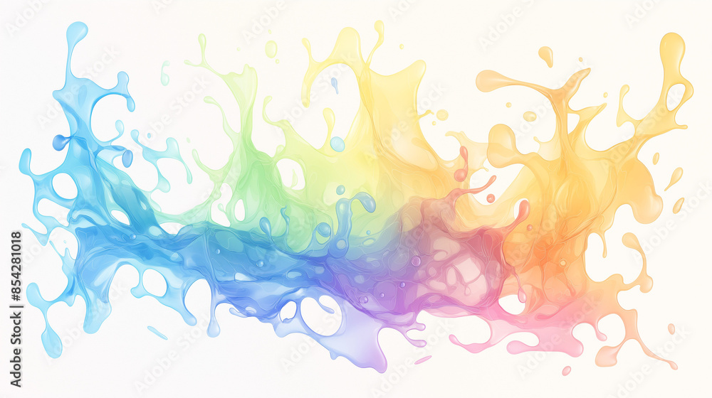 Fototapeta premium カラフルなインク