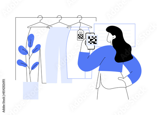Get product information isolated cartoon vector illustrations.