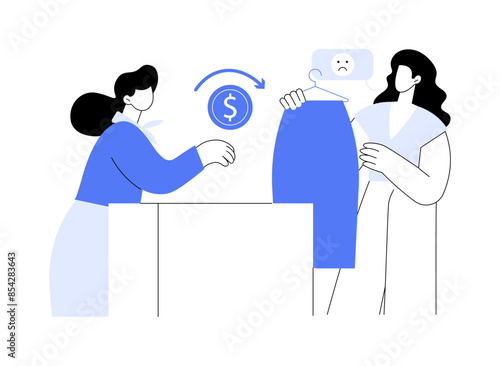 Product return isolated cartoon vector illustrations.