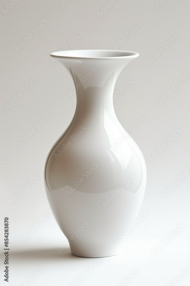 White vase isolated on white background White vase isolated on white background