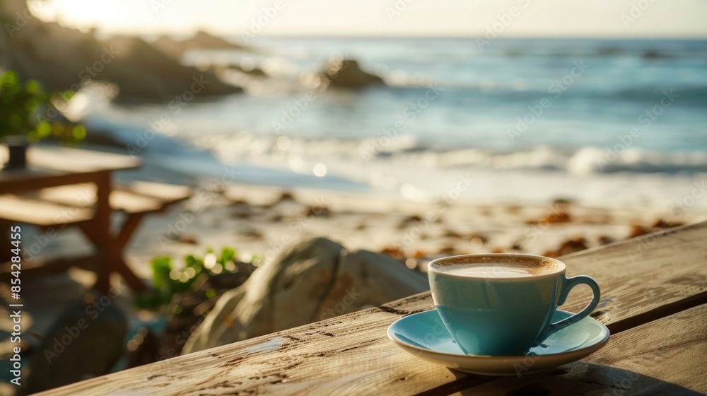 The sound of waves and the smell of freshly brewed coffee greet you as you step into this charming beachside cafe. The sound of waves and the smell of freshly brewed coffee greet you as you step into this charming beachside cafe.