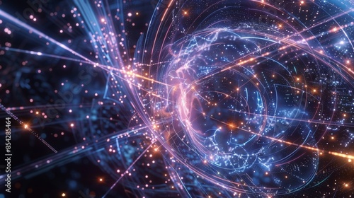 The Higgs field invisible to the eye is made tangible by the movements of the particles as they skate across it.
