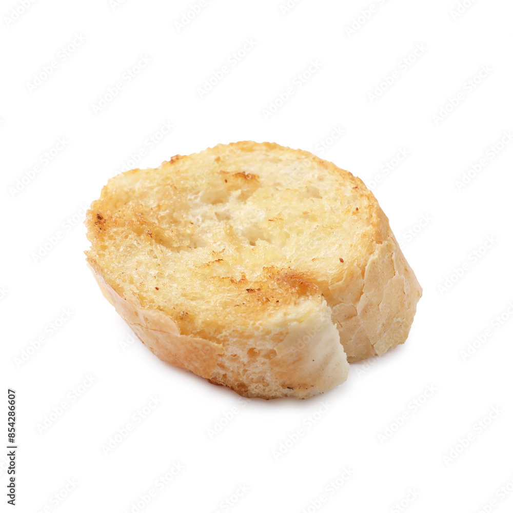 Piece of toasted bread isolated on white Piece of toasted bread isolated on white