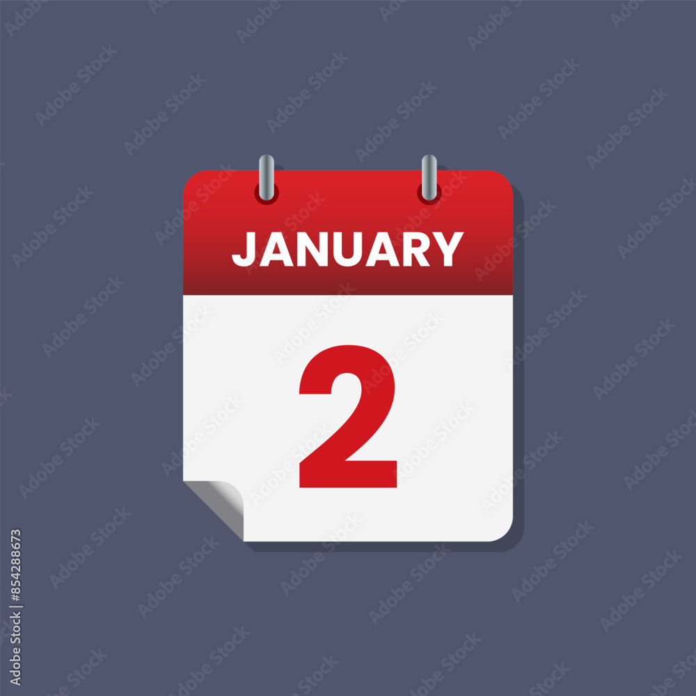 Calendar date month icon flat january vector Calendar date month icon flat january vector