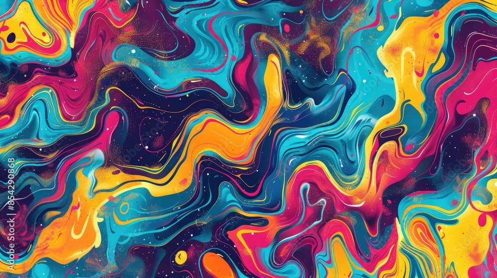 A vibrant and abstract color seamless pattern perfect for adding a dynamic touch to your background texture A vibrant and abstract color seamless pattern perfect for adding a dynamic touch to your background texture