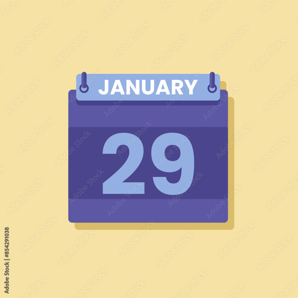 Calendar date month icon flat january vector Calendar date month icon flat january vector