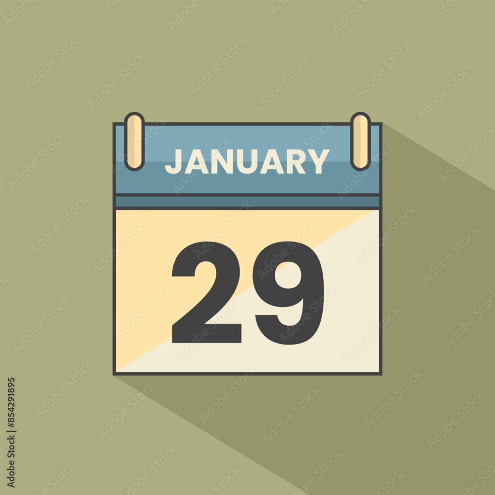 Calendar date month icon flat january vector Calendar date month icon flat january vector