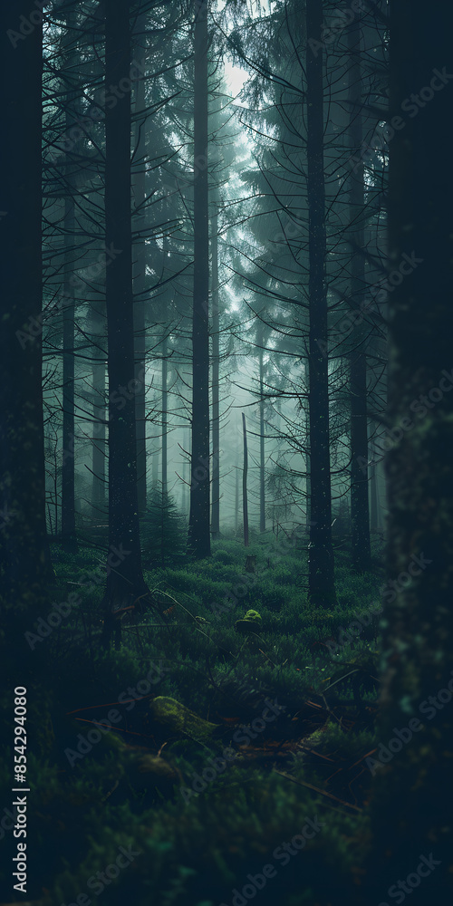 Fototapeta premium Tarde Serena na Floresta