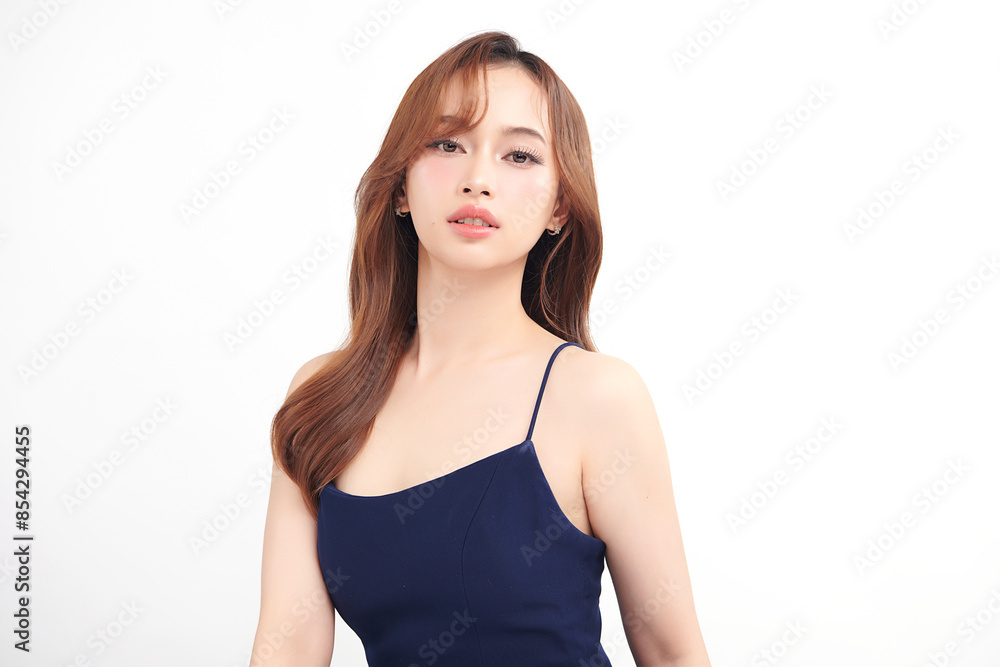 Beautiful young asian woman with clean fresh skin on white background, Face care, Facial treatment, Cosmetology, beauty and spa, Asian women portrait. Beautiful young asian woman with clean fresh skin on white background, Face care, Facial treatment, Cosmetology, beauty and spa, Asian women portrait.