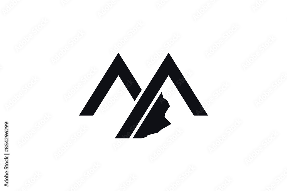 mountain and forest design illustration with a modern concept mountain and forest design illustration with a modern concept