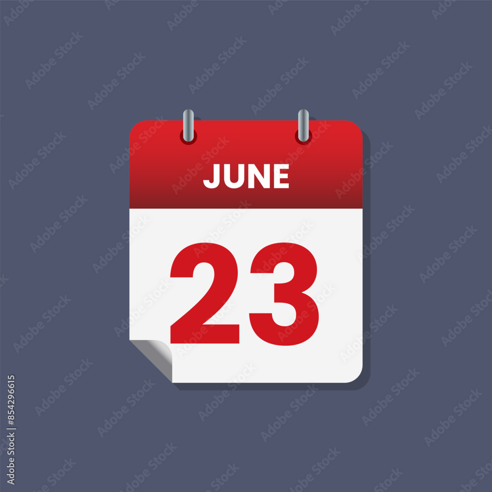 Calendar date month icon flat june vector Calendar date month icon flat june vector