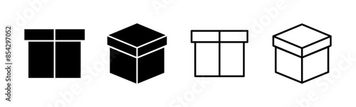 Box icon set. box vector icon, package, parcel
