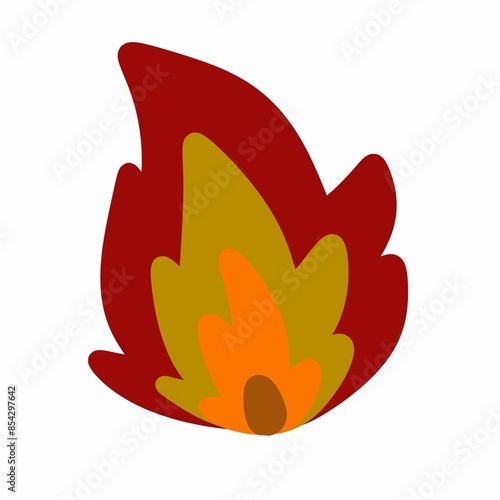 fire icon on white background