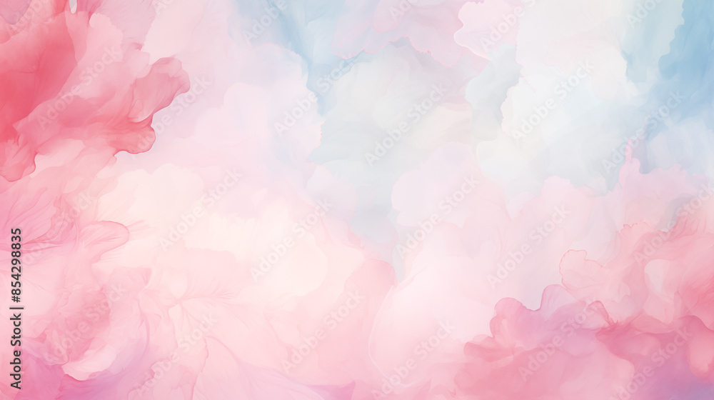 Gentle pink and blue gradient watercolor background Gentle pink and blue gradient watercolor background