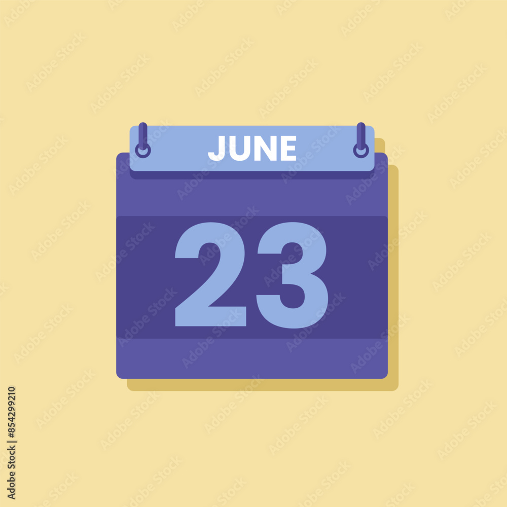 Calendar date month icon flat june vector Calendar date month icon flat june vector