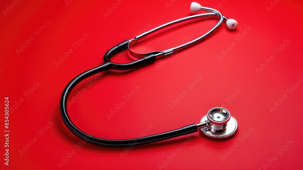Black Friday Deals on Stethoscope with Red Background Black Friday Deals on Stethoscope with Red Background