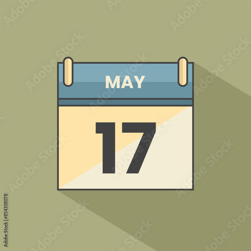 Calendar date month icon flat may vector