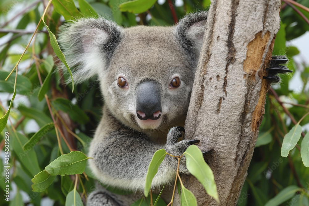 Obraz premium koala marsupial eucalyptus australia wildlife