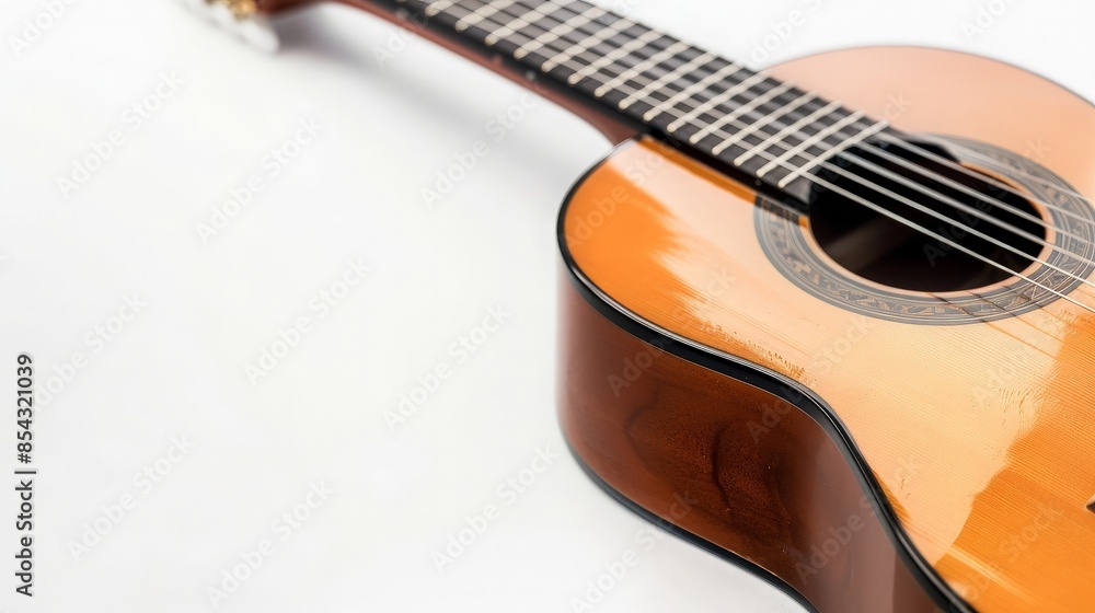 Close-up of a Wooden Acoustic Guitar Close-up of a Wooden Acoustic Guitar