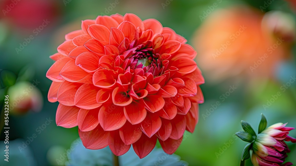 A close-up of a vibrant red flower in a garden, with a blurred backdrop of other colorful blooms and lush greenery, super details upscaled image 8k A close-up of a vibrant red flower in a garden, with a blurred backdrop of other colorful blooms and lush greenery, super details upscaled image 8k