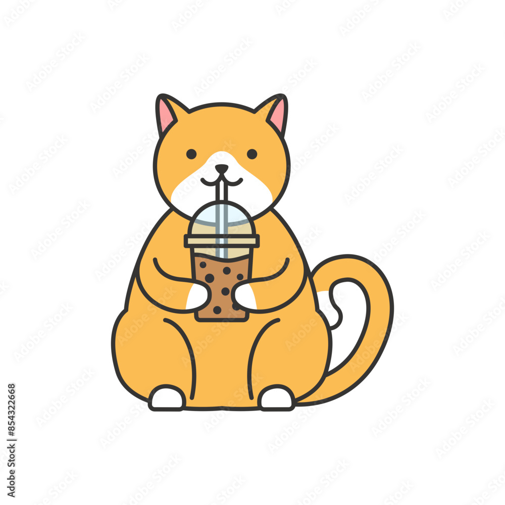 Obraz premium Cute cat illustration
