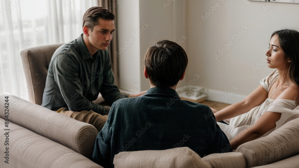 Obraz premium Couple in Therapy Session